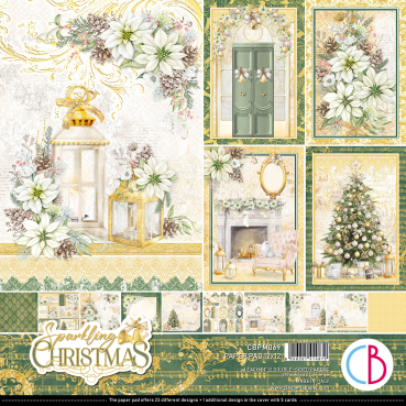 Ciao Bella 12 x 12 Inch Paper Pad Sparkling Christmas