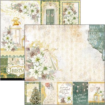 Preview: Ciao Bella 12 x 12 Inch Paper Pad Sparkling Christmas