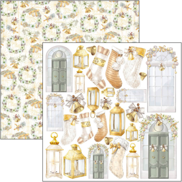 Preview: Ciao Bella 6 x 6 Inch Fussy Cut Pad Sparkling Christmas