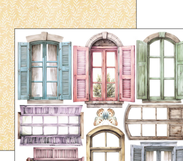 Ciao Bella Flower Shop Fussy Cut  Pad 6 x 6 Inch