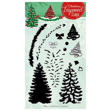 Stempel Clear, LS 2D Merry Christmas A5 / 148 x 210 mm transparent
