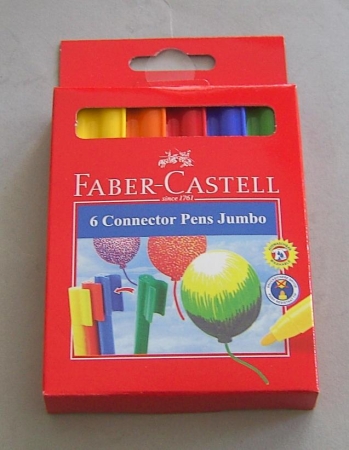 Faber-Castell 6 Connector Pens Jumbo