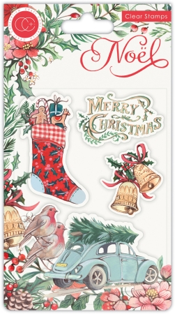Craft Consortium Clear Stamp Transparenter Stempel Noel Festivity