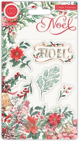 Craft Consortium Clear Stamp Transparenter Stempel Noel Flora