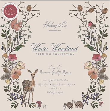 Craft Consortium Winter Woodland Paper Pad 6 x 6 inch