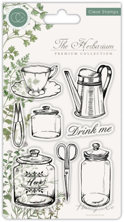 Craft Consortium Clear Stamp Transparenter Stempel The Herbarium Utensils