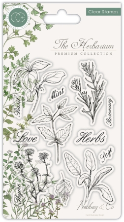 Craft Consortium Clear Stamp Transparenter Stempel The Herbarium Herbs