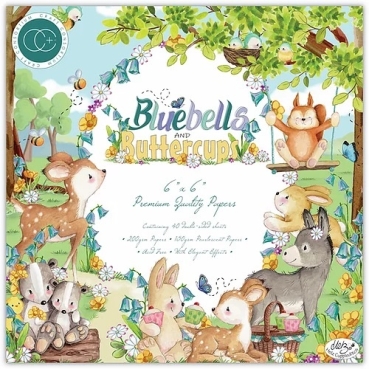 Craft Consortium Bluebells and Buttercups 6 x 6 Inch Paper Pad