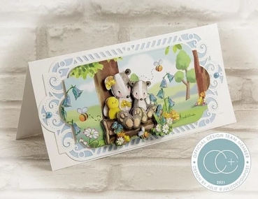 Preview: Craft Consortium Bluebells and Buttercups 3D Decoupage Set