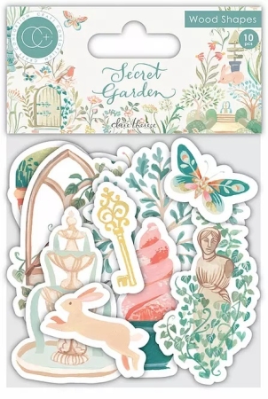 Craft Consortium Secret Garden Wooden Shapes