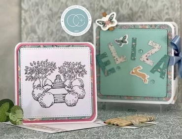 Preview: Craft Consortium Clear Stamp Transparenter Stempel Secret Garden
