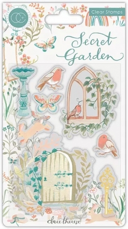 Craft Consortium Clear Stamp Transparenter Stempel Secret Garden