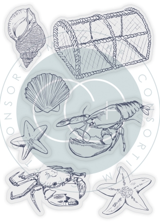 Preview: Craft Consortium Clear Stamp Transparenter Stempel Sea & Shore