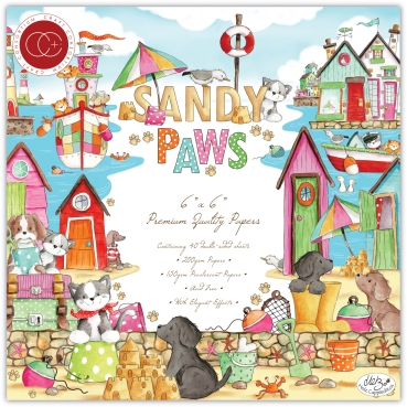 Craft Consortium Sandy Paws 6 x 6 Inch Paper Pad