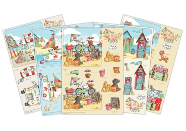 Preview: Craft Consortium Sandy Paws 3D Decoupage Set
