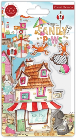 Craft Consortium Clear Stamp Transparenter Stempel Sandy Paws Fresh Fish