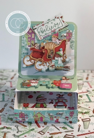 Craft Consortium Clear Stamp Transparenter Stempel Made by Elves Sleigh