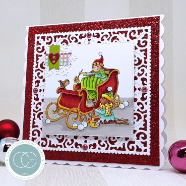 Preview: Craft Consortium Clear Stamp Transparenter Stempel Made by Elves Sleigh