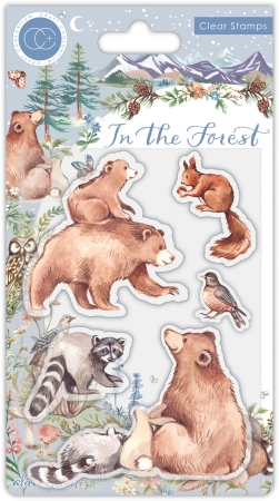 Craft Consortium Clear Stamp Transparenter Stempel In the Forest Bear