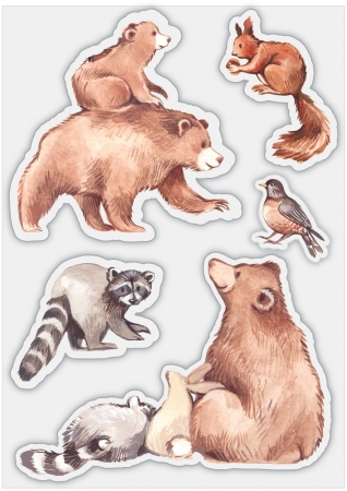 Preview: Craft Consortium Clear Stamp Transparenter Stempel In the Forest Bear