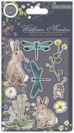 Craft Consortium Clear Stamp Transparenter Stempel Wildflower Meadow Special Edition