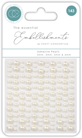 Craft Consortium Adhesive Pearls Natural