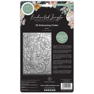 Preview: Craft Consortium 3D Embossing Folder Enchanted Jungle