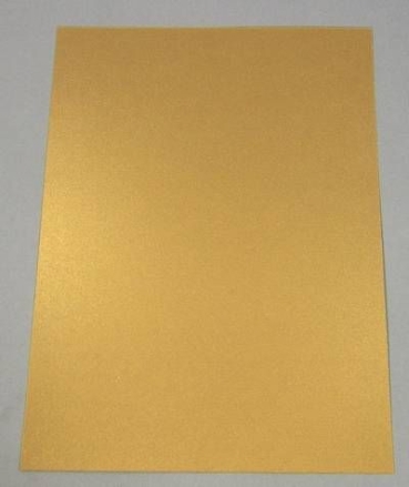 Satinkarton A4  310 Gramm beidseitig satiniert antikgold matt