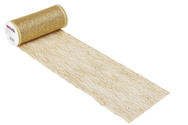 Creapop Glitzer Crackle Vlies 20 cm breit pro Meter gold