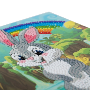 Preview: Craft Buddy CCK-A24 Crystal Card Kit Rabbit Wonderland