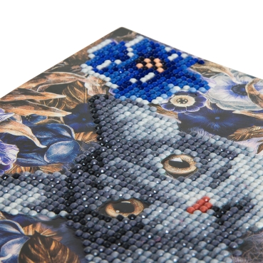 Preview: Craft Buddy CCK-A4 Crystal Card Kit Cat and Flowers