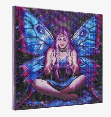 Preview: Craft Buddy CAK-AST7 Framed Crystal Art Holzrahmen Anne Stokes Spell Weaver