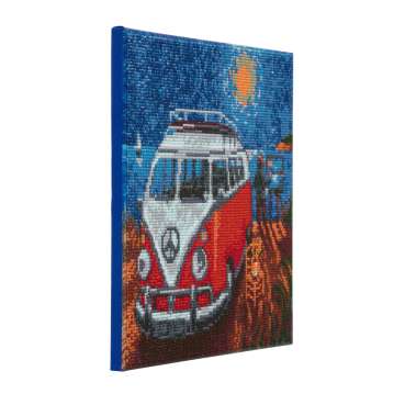 Preview: Craft Buddy CAK-PA1 Framed Crystal Art Holzrahmen Camper Van Go