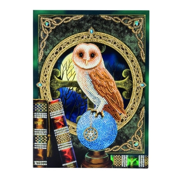 Craft Buddy CCKXL-1 Giant Crystal Art Card 21 x 29 cm Spell Keeper Owl