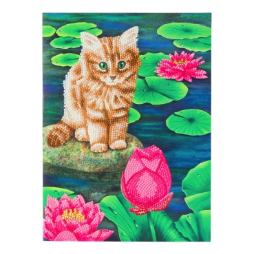 Craft Buddy CCKXL-5 Giant Crystal Art Card 21 x 29 cm Lily's Pond