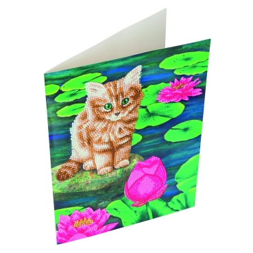 Preview: Craft Buddy CCKXL-5 Giant Crystal Art Card 21 x 29 cm Lily's Pond