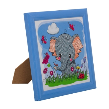 Preview: Craft Buddy CAFBL-3 Framed Crystal Art Rahmen 16 x 16 Elephant