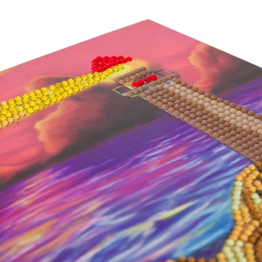 Preview: Craft Buddy CCK-A49 Crystal Card Kit Lighthouse