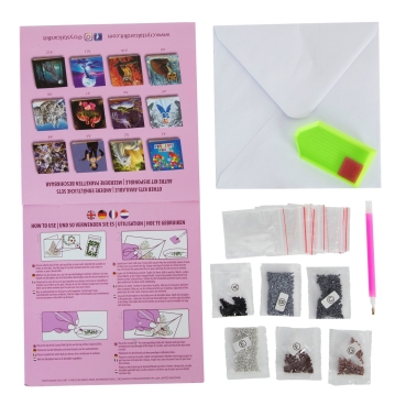 Preview: Craft Buddy CCK-A50 Crystal Card Kit Birds