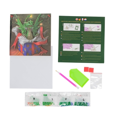 Preview: Craft Buddy CCK-XM34 Crystal Card Kit Dragon Gift
