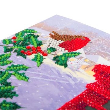 Preview: Craft Buddy CCK-XM56 Crystal Card Kit Robin & Postbox