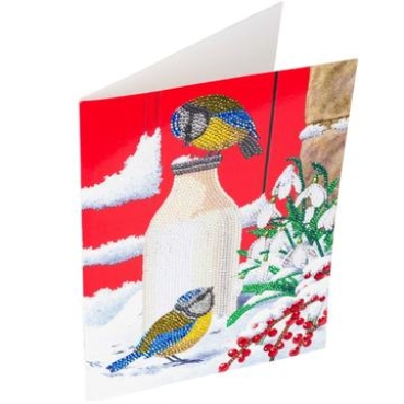 Preview: Craft Buddy CCKXL-9 Giant Crystal Art Card 21 x 29 cm Birds Milkshake
