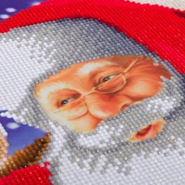 Preview: Craft Buddy CAK-A110L Framed Crystal Art Holzrahmen Santa's Best Friends