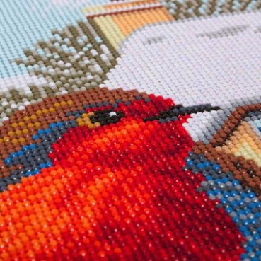 Preview: Craft Buddy CAK-A114TT Framed Crystal Art Kit Holzrahmen 40 x 22 cm Robin Friends Part II