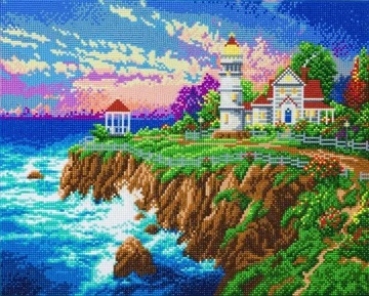 Craft Buddy CAK-TK4L Framed Crystal Art Holzrahmen THOMAS KINKADE Victorian Light
