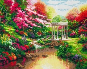 Craft Buddy CAK-TK5L Framed Crystal Art Holzrahmen THOMAS KINKADE Pools of Serenity