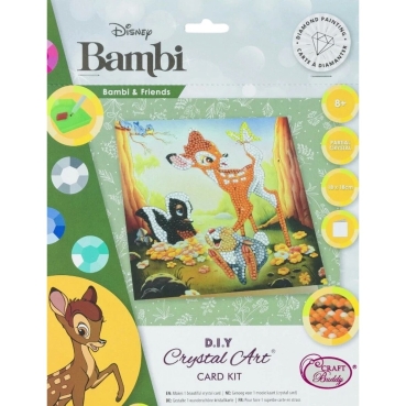 Preview: Craft Buddy CCK-DNY804 Crystal Card Kit Disney Bambi and Friends