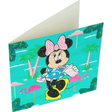 Preview: Craft Buddy CCK-DNY807 Crystal Card Kit Disney Minnie on Holiday