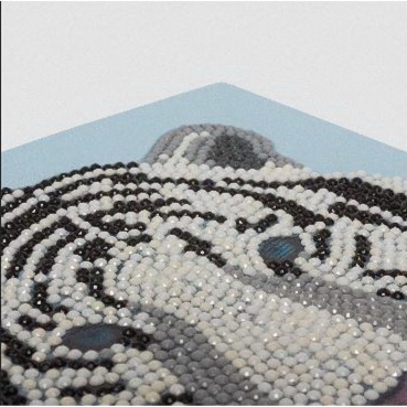 Preview: Craft Buddy CCK-A77 Crystal Card Kit White Tiger Head