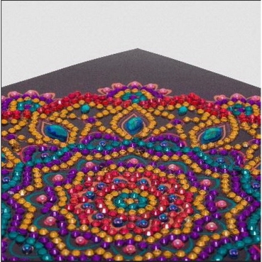 Preview: Craft Buddy CCK-A75 Crystal Card Kit Purple Mandala